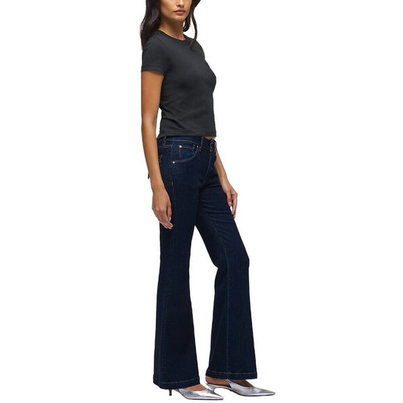 Hudson Jeans Womens  Dana Rinse Flare Jean, Blue - Picture 3 of 4